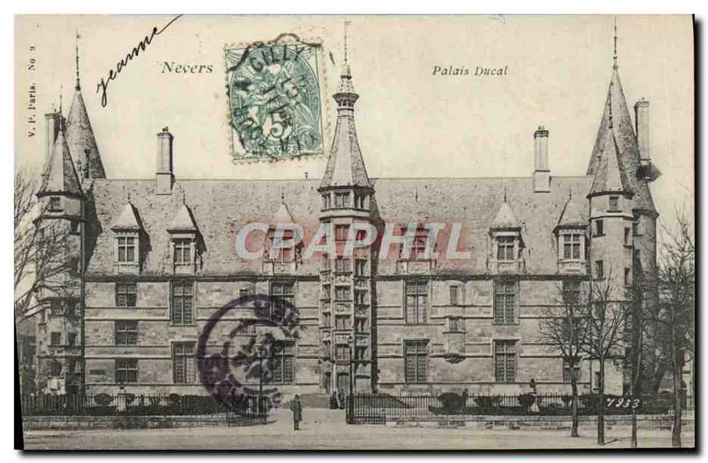 Nevers — Palácio Ducal — V.P. Parta, No 9 - Frente