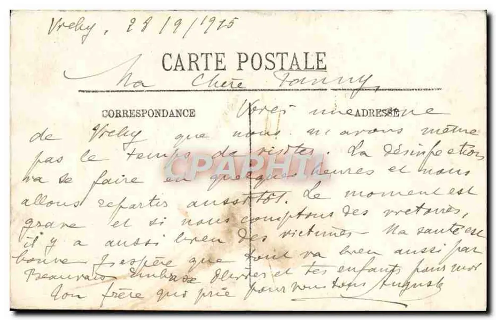 Vichy — Vista sobre el Allier y el Golfo — LL. — Editor LL. — N° 142 - Reverso