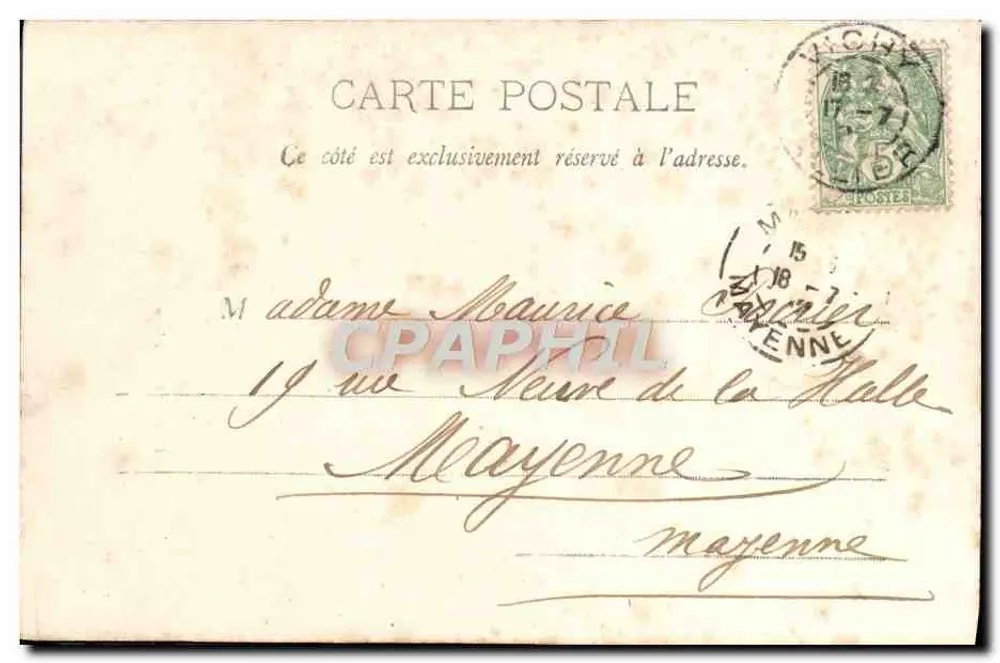 A Torre da Hora — Vichy — Impressora d'Érerville - Verso