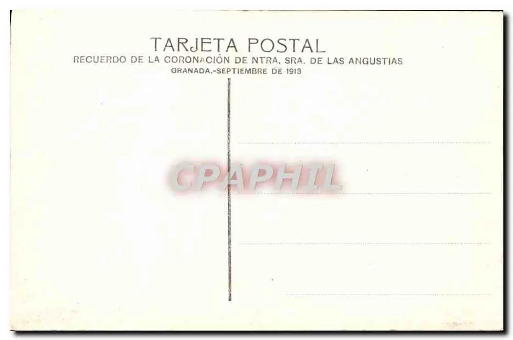 Nuestra Señora de las Angustias — Coroação — Granada - Verso