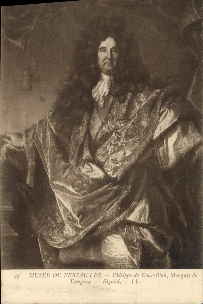 Museum von Versailles — Philippe de Courcillon, Marquis de Rigaud — Dangeau — n°47 - Vorderseite