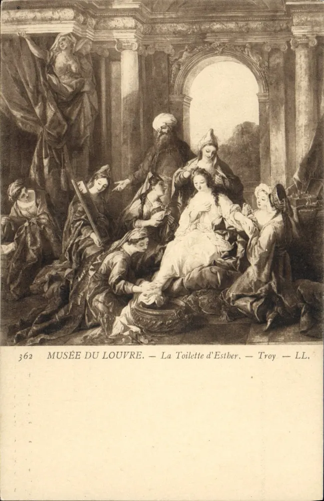 Musée du Louvre — Die Toilette Esthers — Troy — LL. - Vorderseite