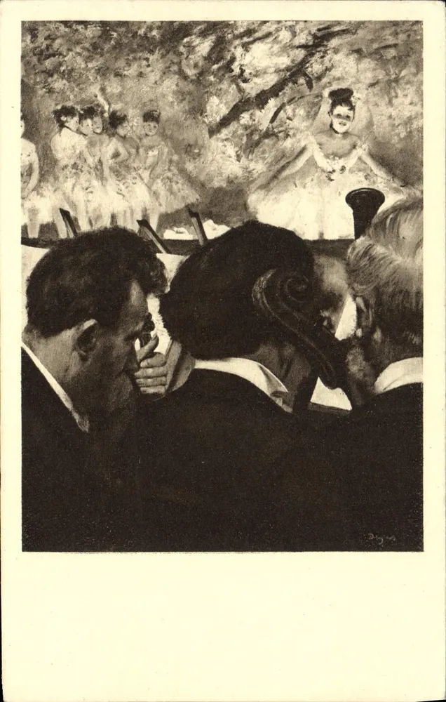 Sujeito: Orquestra — Edgar Degas — editor Verlag des Städel'schen Kunstinstituts, Frankfurt a.M., n° 120 - Frente