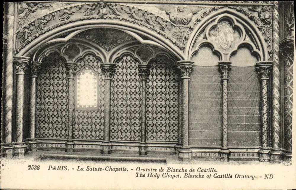 Paris - Sainte-Chapelle - Oratorium von Blanche de Castille — Verlag ND, Nr. 2536 - Vorderseite