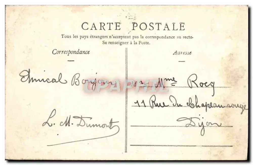 Paris — Jardim do Luxembourg — Edição E. L., Paris - Verso
