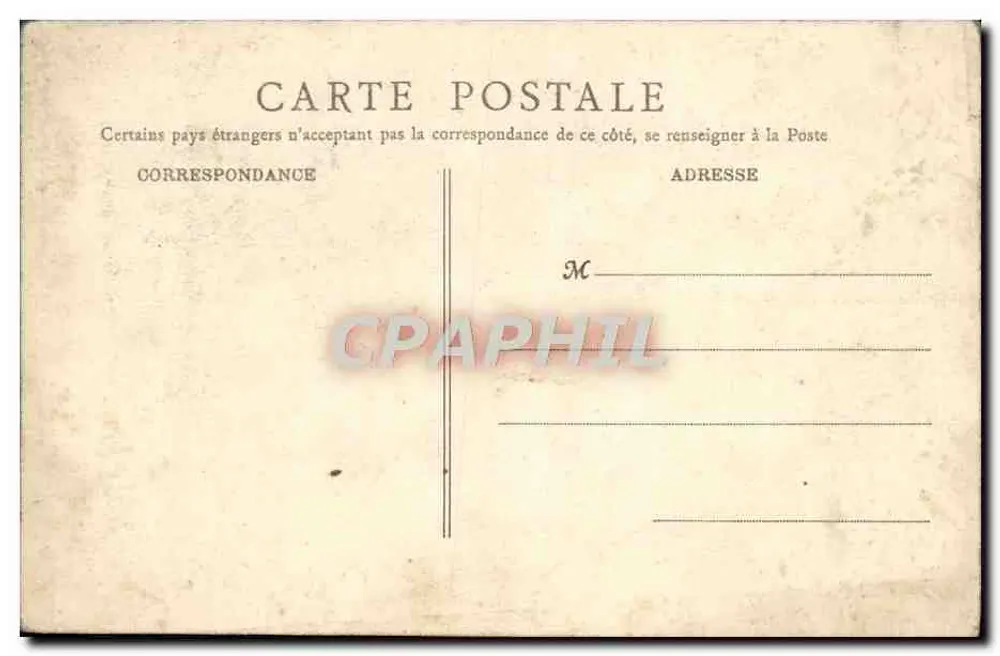 Castelo de Thisy, na Avallonnais — B. F., Paris, n° 36 - Verso