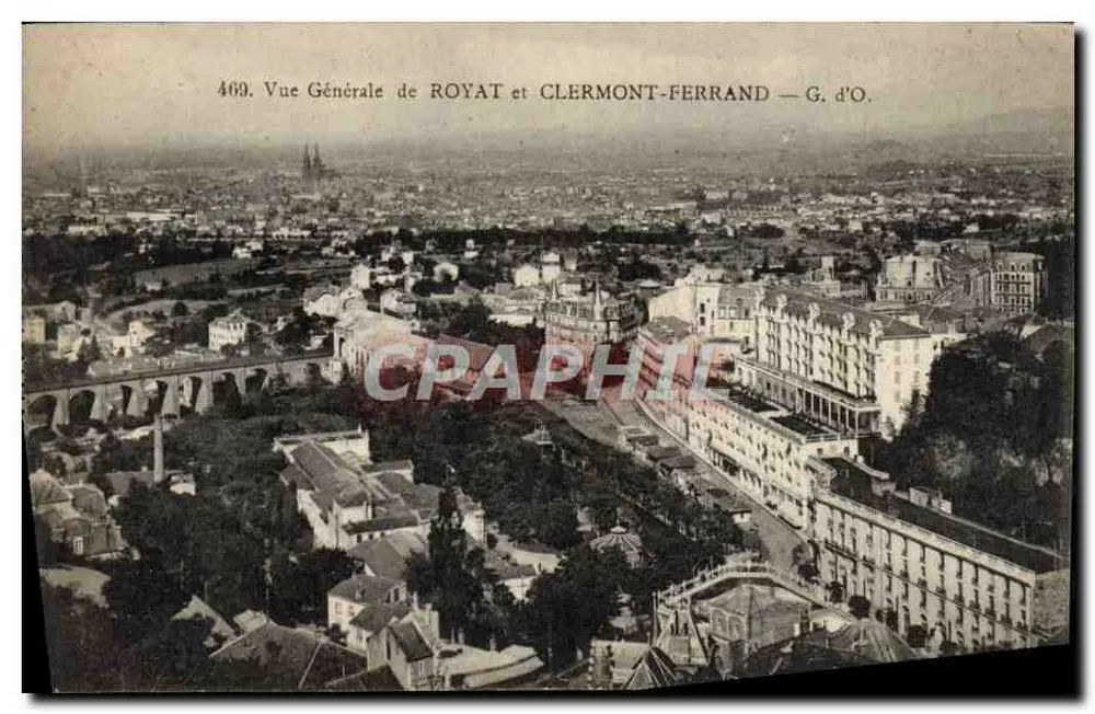 Algemene uitzicht van Royat en Clermont-Ferrand — G. d'O. - Voorkant