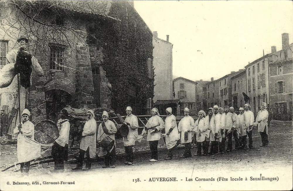 Les Cornards — Lokales Fest in Sauvillanges — G. Delaunay, Verlag, Clermont-Ferrand - Vorderseite