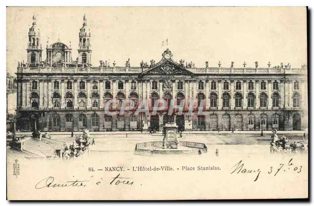 NANCY — L'Hôtel-de-Ville — Place Stanislas - Anverso