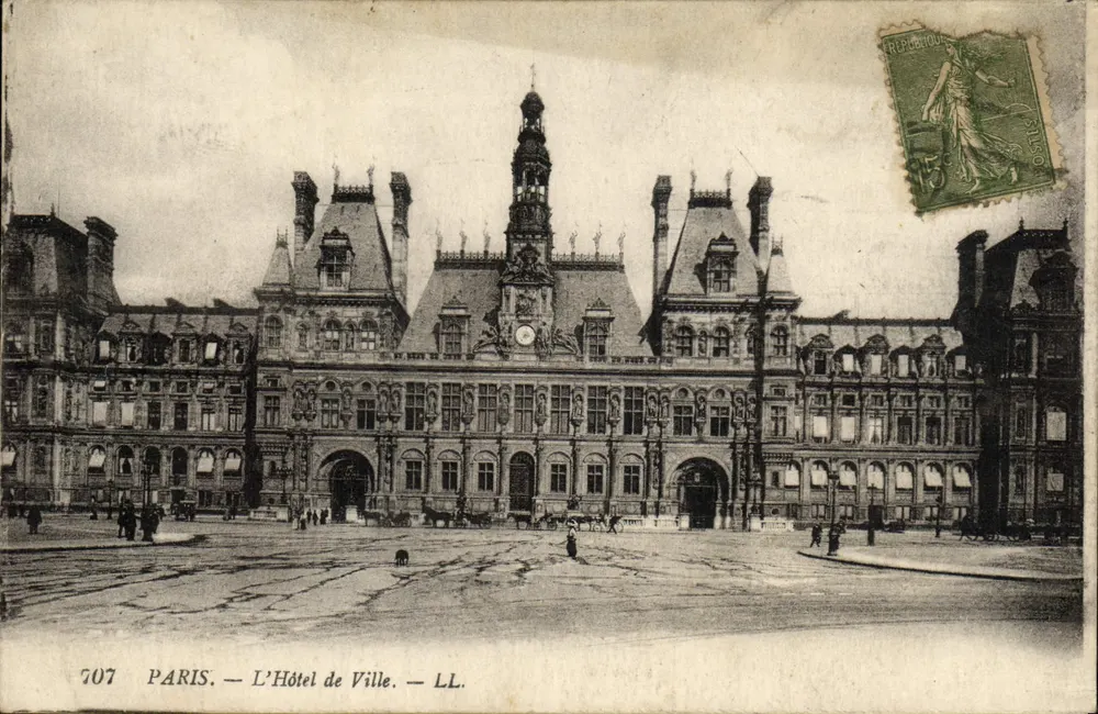 Paris — O Hôtel de Ville — LL. — n° 707 - Frente
