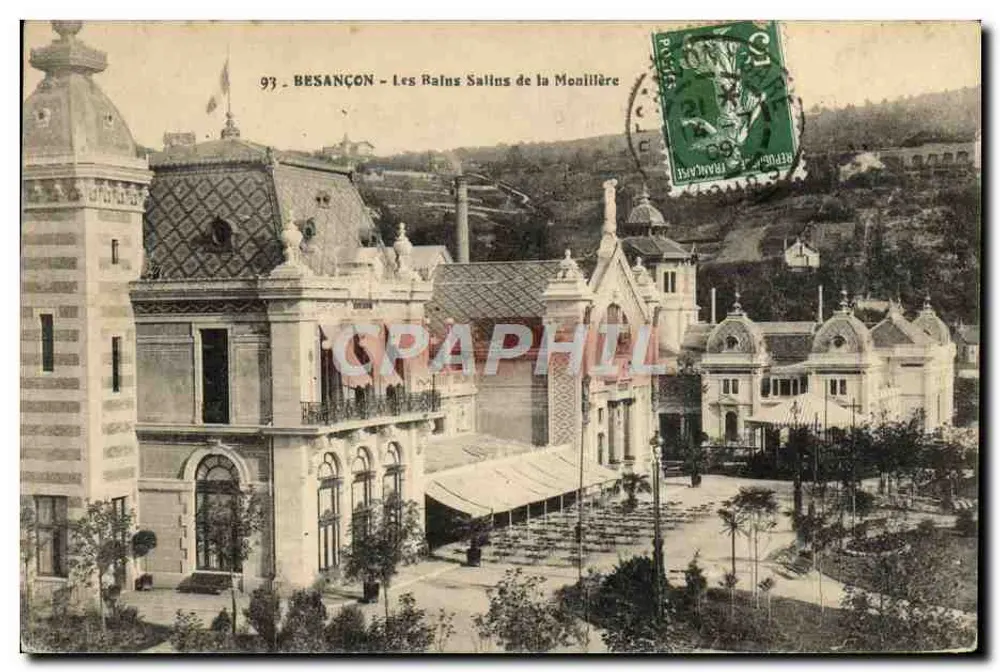 Besançon — Die Salzbaden von la Mouillière — Verleger nicht sichtbar, Seriennummer 97 - Vorderseite