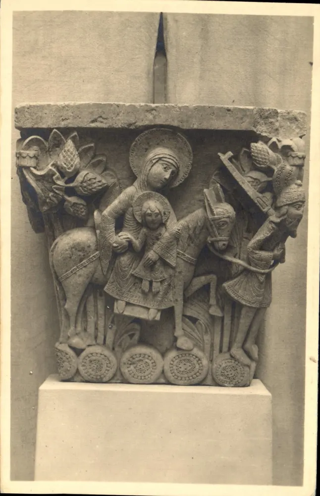 Die Fuite in Ägypten — Kathedrale Saint-Lazare — Autun - Vorderseite
