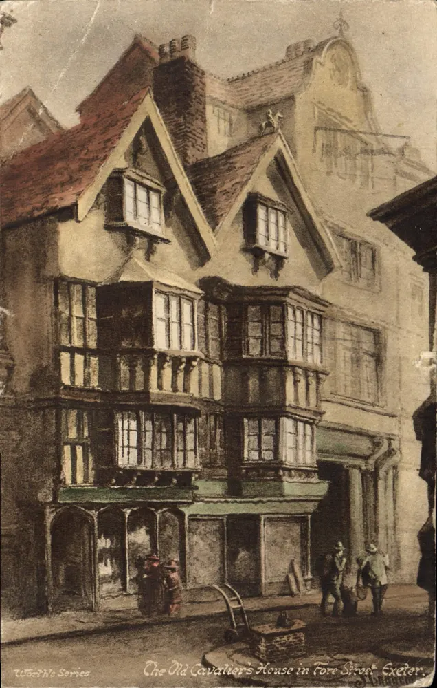 The Old Cavalier's House in Fore Street, Exeter — éditeur WORTH'S SERIES - Frente