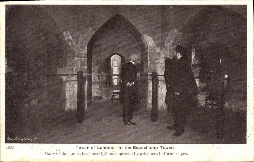 Turm von London — Im Turm Beauchamp — Photo Cale & Polden Ltd, n° 4938 - Vorderseite