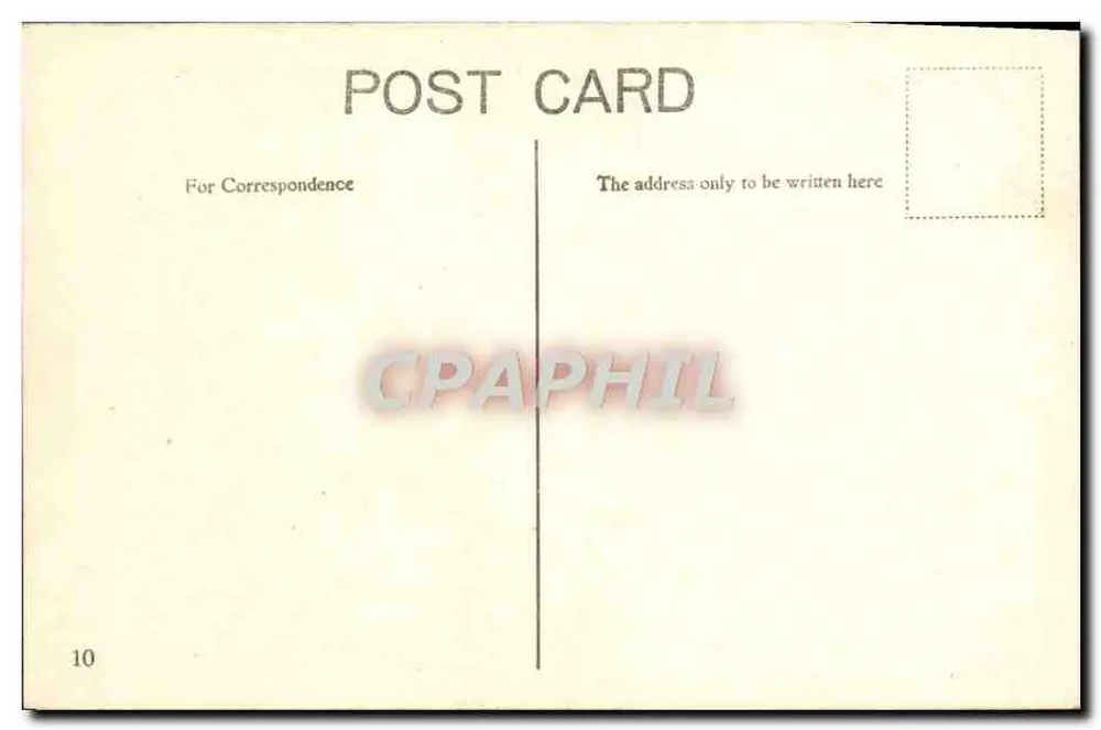Der Cenotaph und Whitehall, London — städtische Ansicht mit Denkmal und Fahrzeugen — unbekannter Verlag, Seriennummer 10 - Rückseite