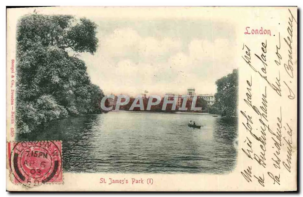 St. James's Park (I) — Berlim — Stempel & Co. Dresden - Frente