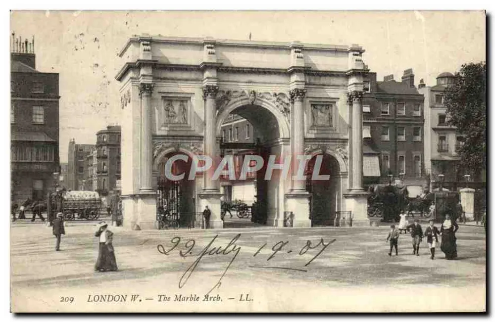 LONDRES O. — A Arco de Mármore — LL. — n° 209 - Frente
