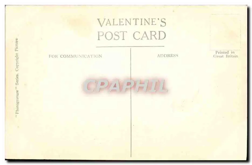 Catedral de Westminster (Exterior) — J.V.81476 — Carta postal Valentine's - Verso