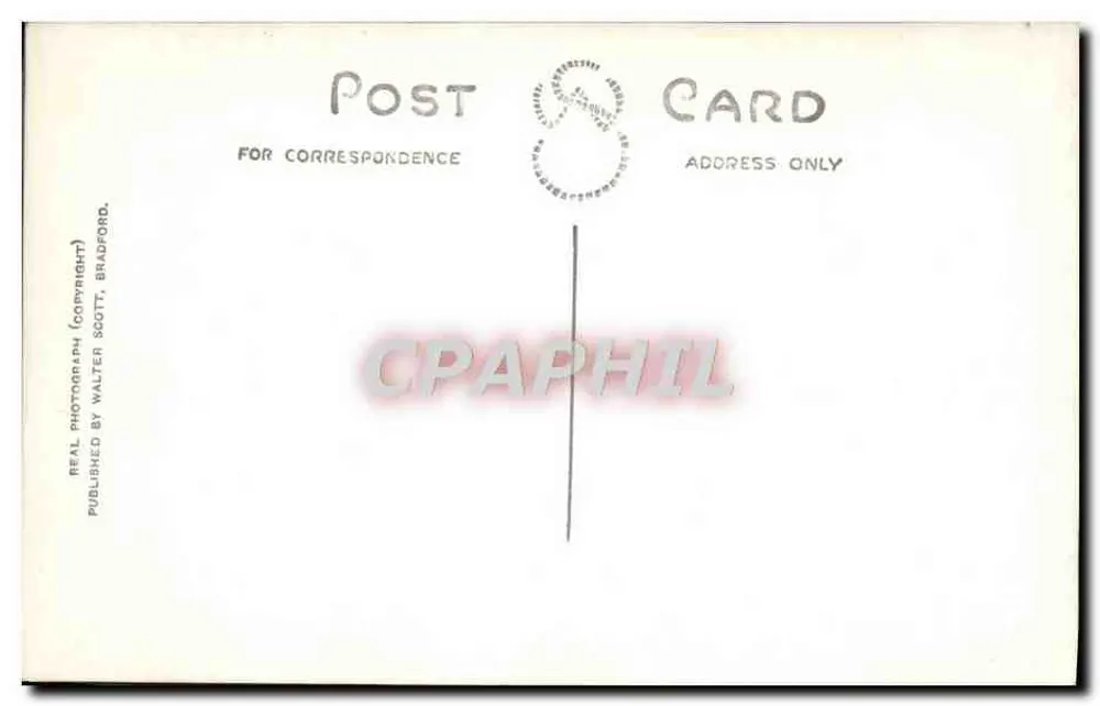 Westminster, Londyn — widok z powietrza — Walter Scott, Bradford, nr M 743 - Rewers