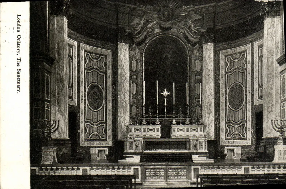 London Oratory, The Sanctuary — editor não visível - Frente