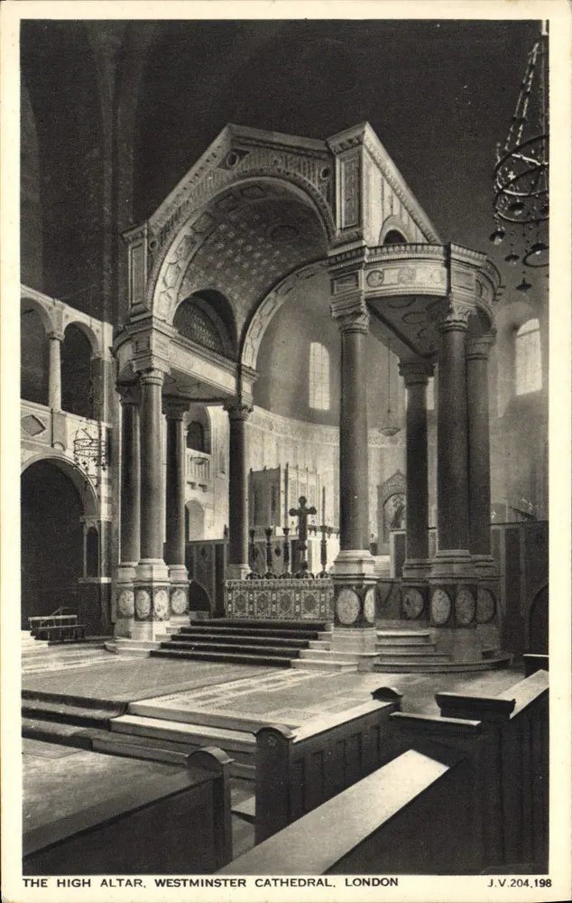 Der große Altar, Kathedrale von Westminster, London — J.V.204.198 - Vorderseite