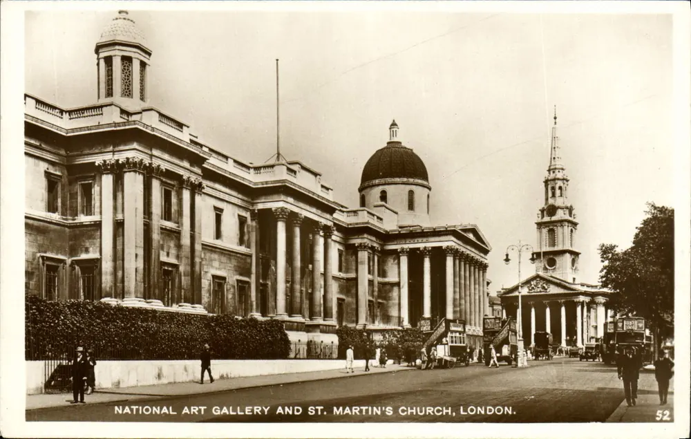 National Art Gallery und St. Martin's Church, London — Seriennummer 52 - Vorderseite