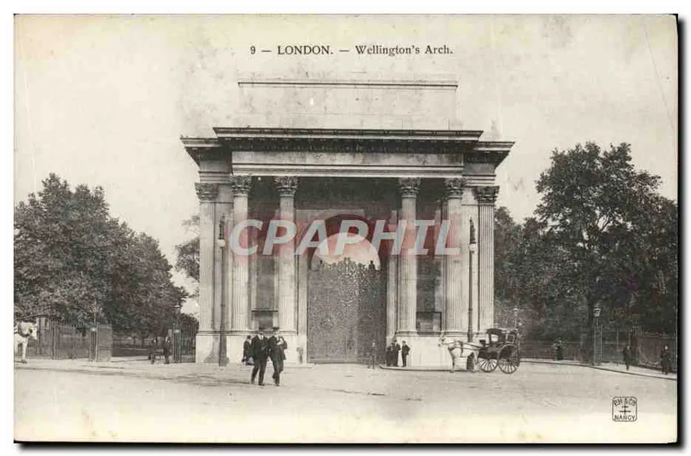Londres — Wellington's Arch — editor NANCY, n°9 - Frente