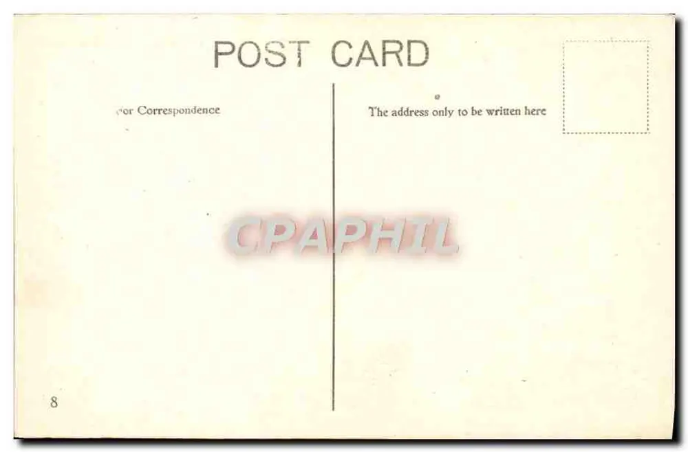 Os Tribunais, Londres — vista arquitetônica — editor não identificado, n° de série 8 - Verso