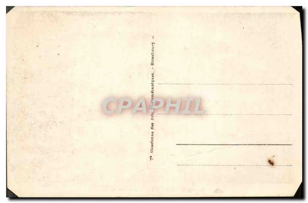 Mont-Saint-Michel — L'Abbaye - L'Aumônerie — éditeur : Imprimerie des Arts Photographiques, Strasbourg, n° 59 - Rückseite
