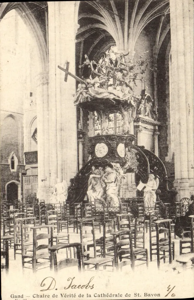 Gand — Stuhl der Wahrheit der Kathedrale von St. Bavon — D. Jacobs - Vorderseite