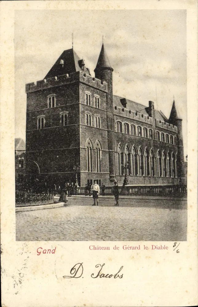 Gand — Castelo de Gérard le Diable — D. Jacobs n°8/6 - Frente