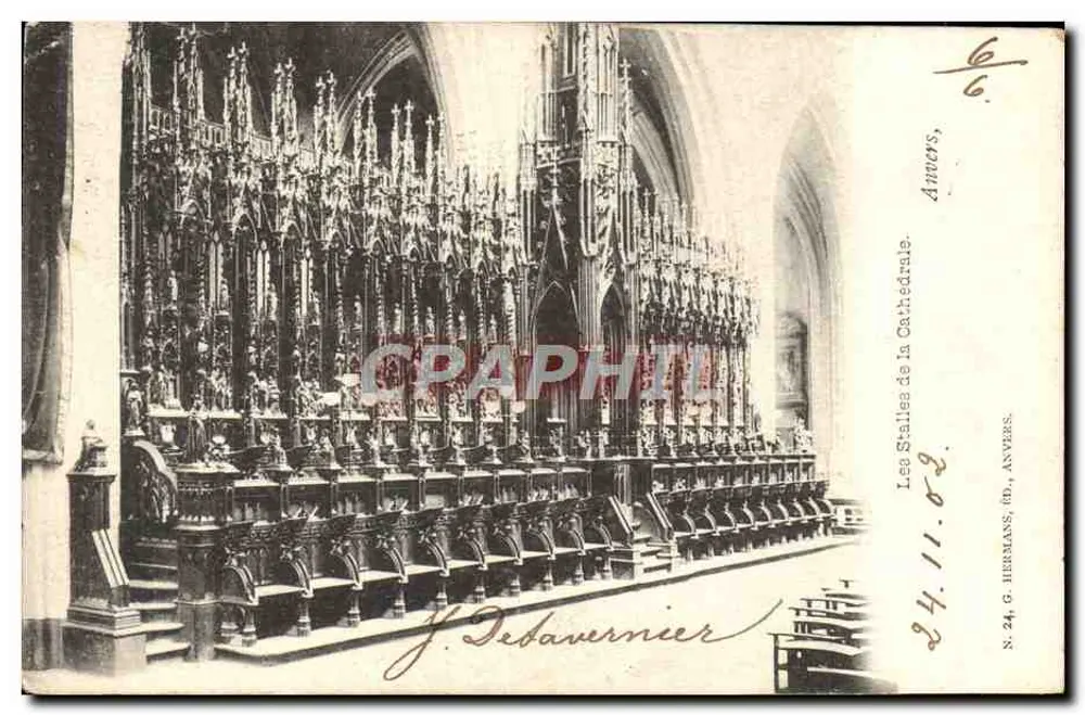 As Stalles da Catedral — Anvers — G. Hermans, N° 24 - Frente