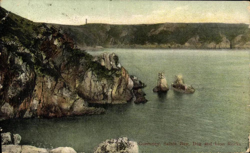 Guernsey, Saints Bay, Dog and Lion Rocks — Michæl & Co. 'Camera Graph' n°5514 - Vorderseite