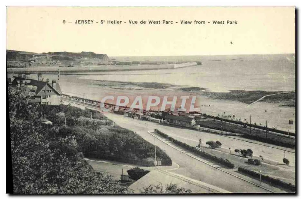 Jersey - St Helier - Aussicht auf West Parc - Aussicht von - West Park - Vorderseite