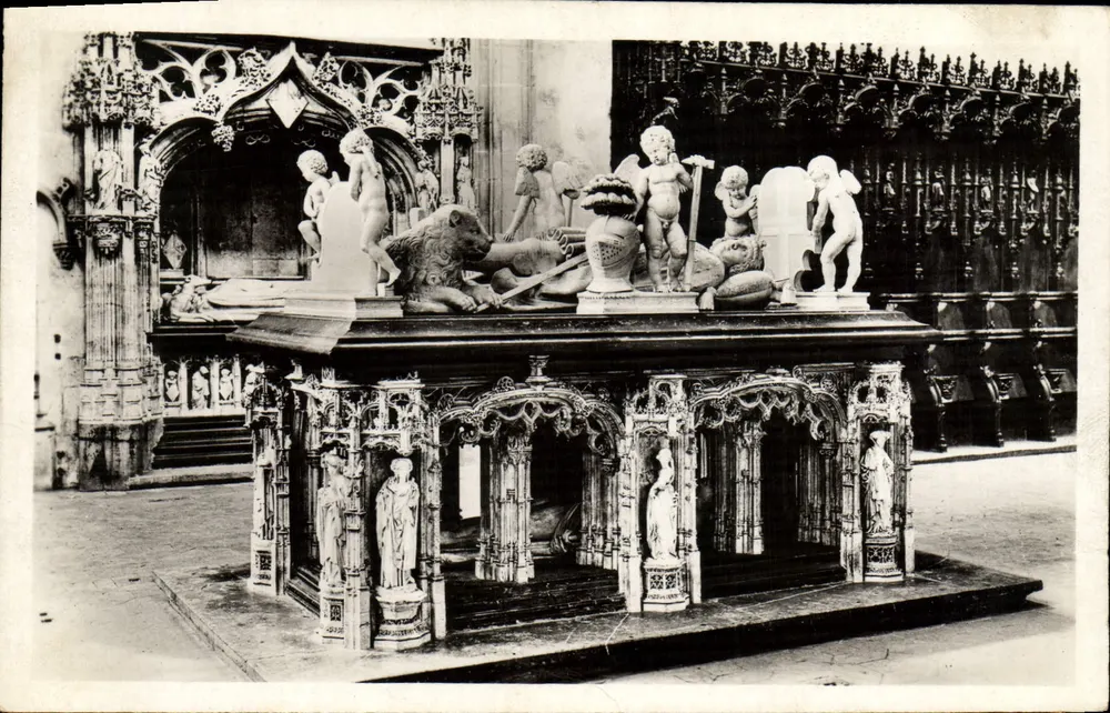 Grabmal von Philibert Le Beau — Kirche von Brou (Ain) — Serv. Commercial Monuments Historiques, Paris - Vorderseite