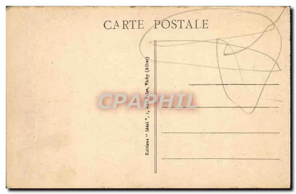 Vichy - O Hotel da Cidade — editor Ideal, n° 472 - Verso