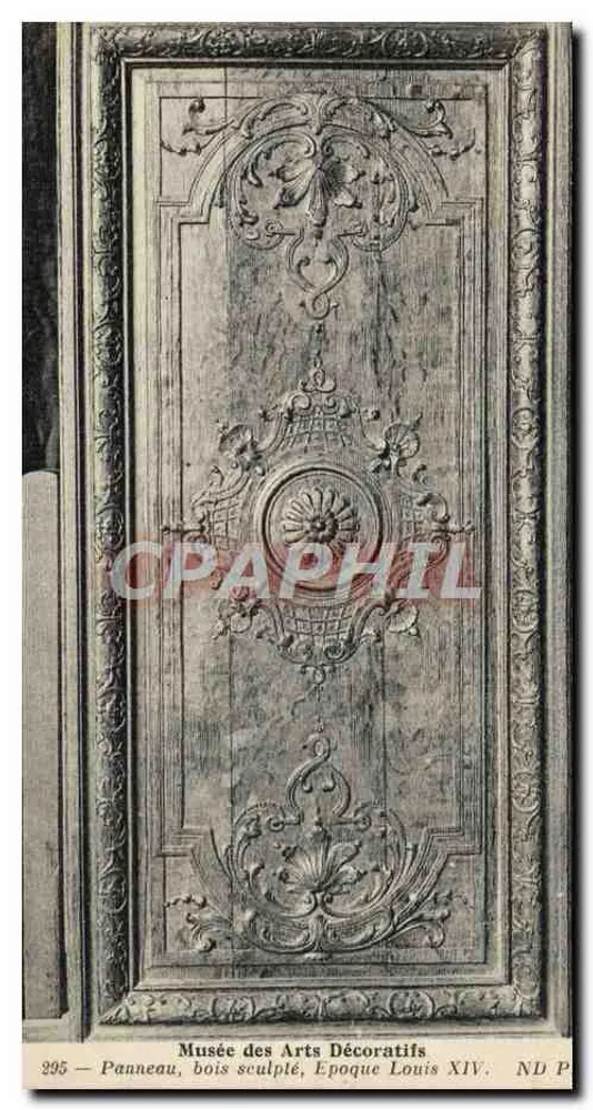 Geschnitztes Holzpaneel — Louis XIV-Zeit — Musée des Arts Décoratifs, Nr. 395 - Vorderseite