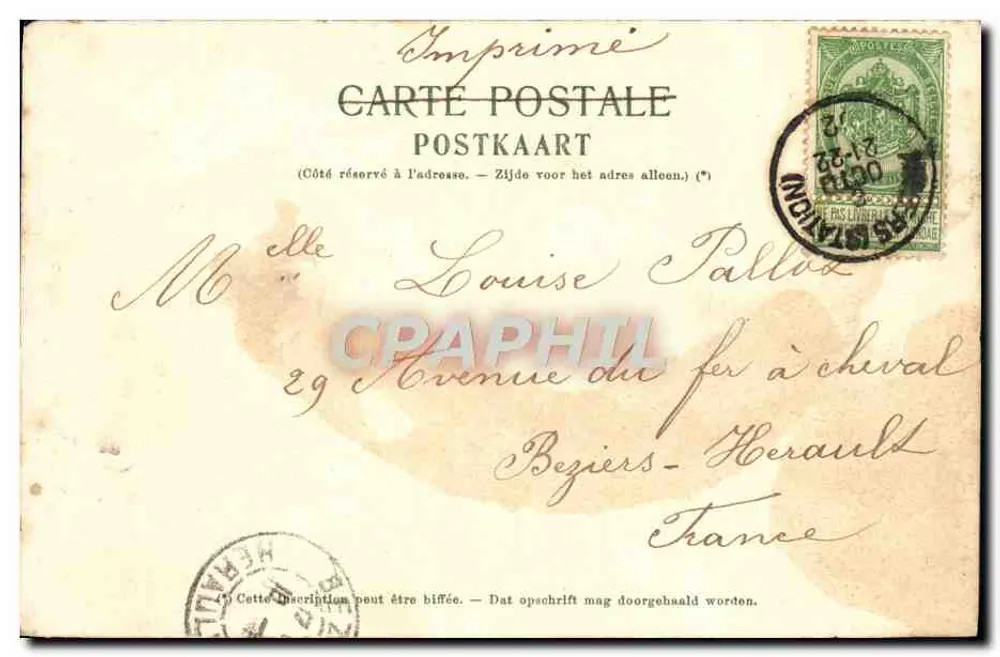 Casa Rubens — Amsterdam — Editor J. H. Schasfor, Depositado A. 48 - Verso