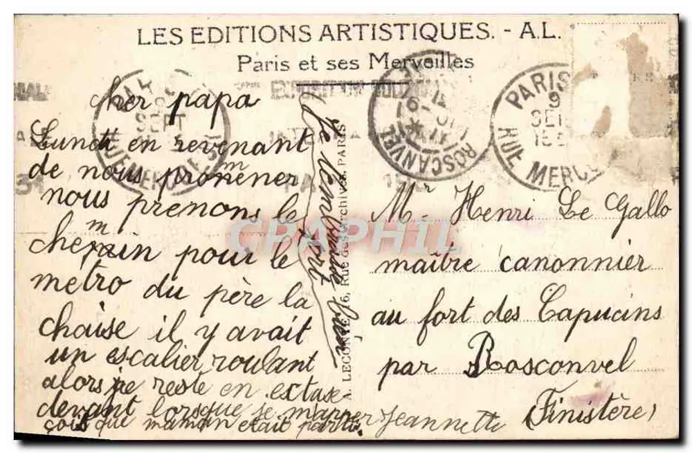 Porta Saint-Denis — Paris — A.L. - Verso
