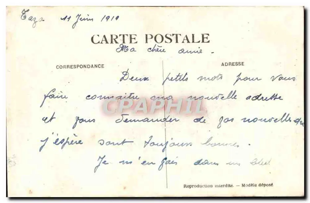 Dançarina mauresca — A. Gasser, fot. Aigues — n° 191 - Verso