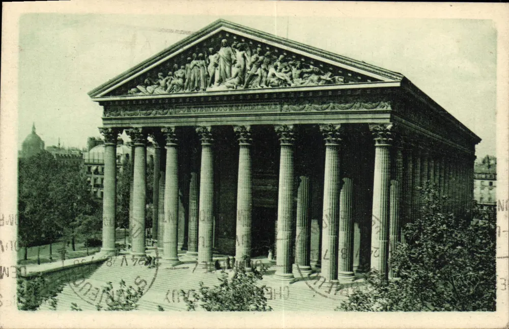 Kirche der Madeleine — Paris — Künstlerische Ausgabe L. Patras, Nr. 68 - Vorderseite