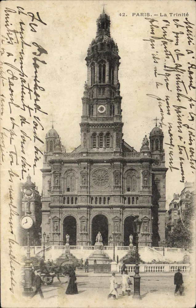 Paris - La Trinité — éditeur imprimeur non visible, n° de série 42 - Frente