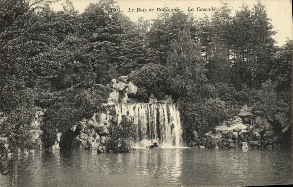 Il Bois de Boulogne — La Cascata — n° 330 - Recto