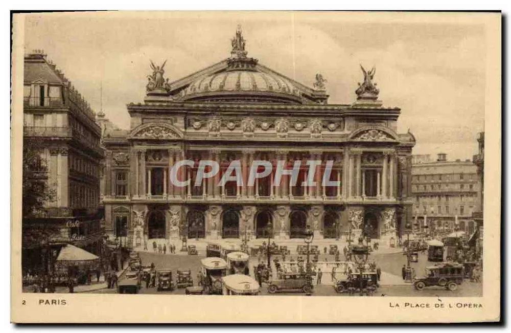 Paris — A Praça da Ópera — editor desconhecido, n° 2 - Frente