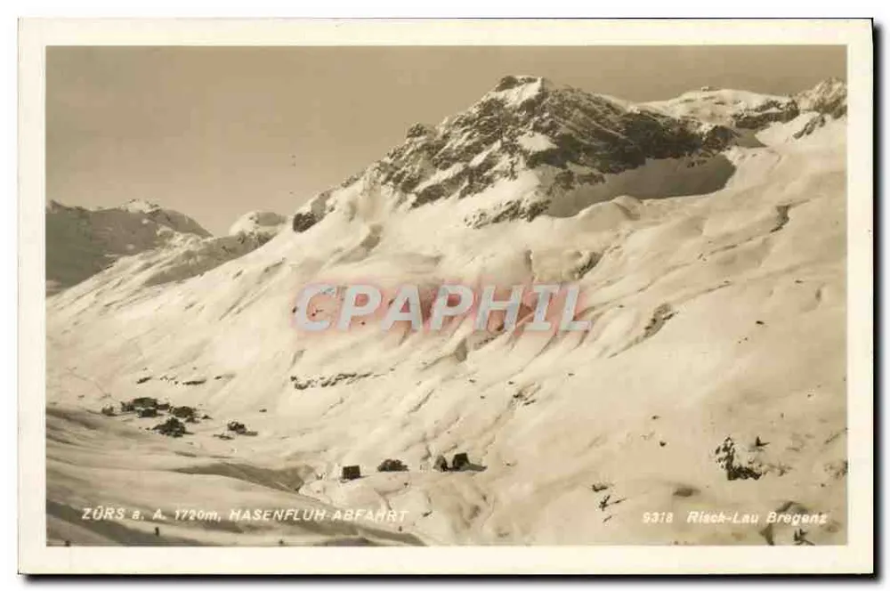 Zörs a. A. 1720m, Hasenfluh Abfahrt — Risch-Lau Bregenz, n° 9318 - Frente