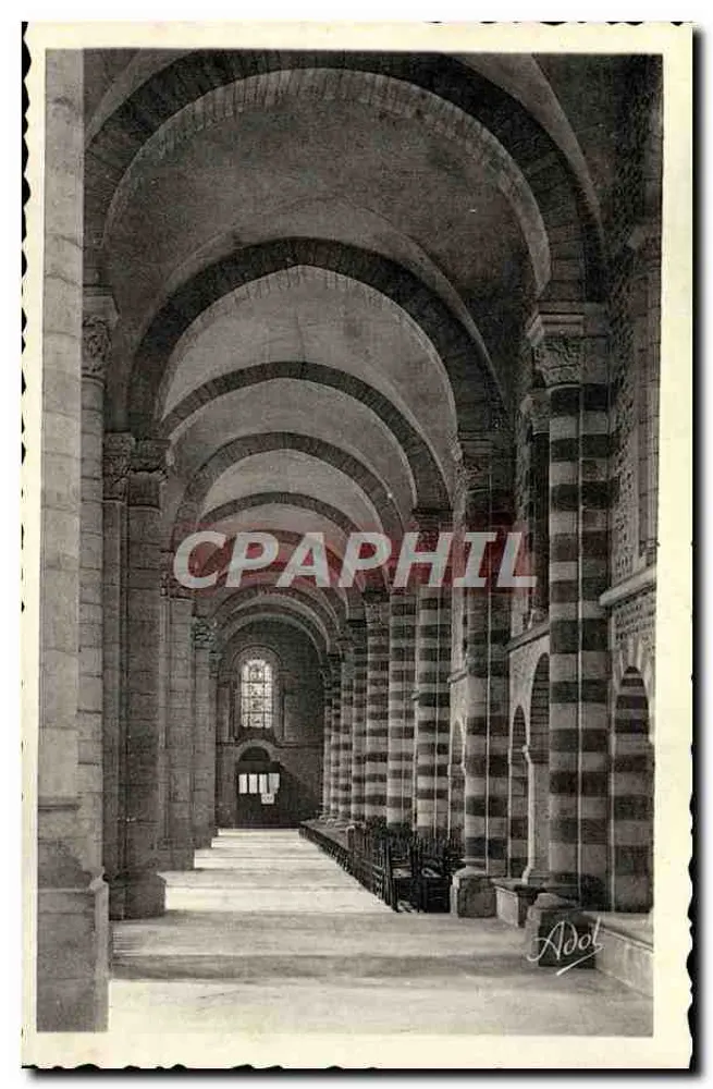 Innenraum der Kathedrale — Nordseite der Kirche — Verlag A. Dolbeau, rue Auvray, Le Mans - Vorderseite