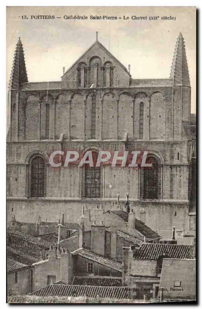 Poitiers — Kathedrale Saint-Pierre — Der Chor (12. Jahrhundert) — Algeria Couvrat, Poitiers - Vorderseite