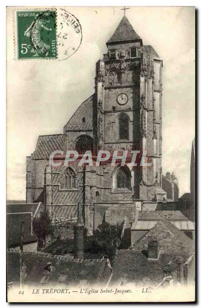 Le Tréport — A Igreja de São Jacó — LL. n°24 - Frente