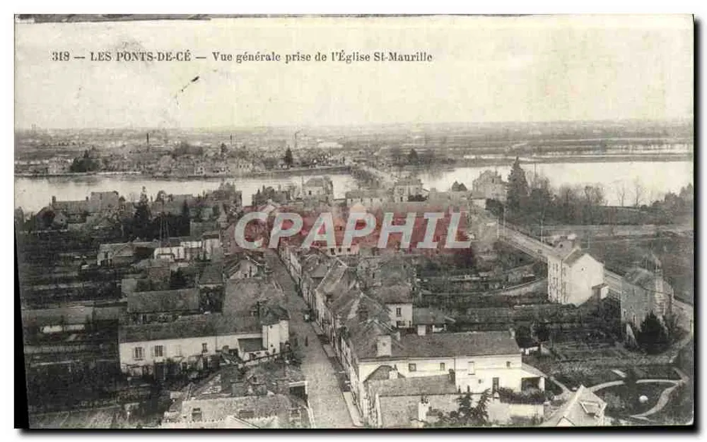 Les Ponts-de-Cé — Allgemeine Ansicht vom Kirchhof St-Maurille — n° 318 - Vorderseite