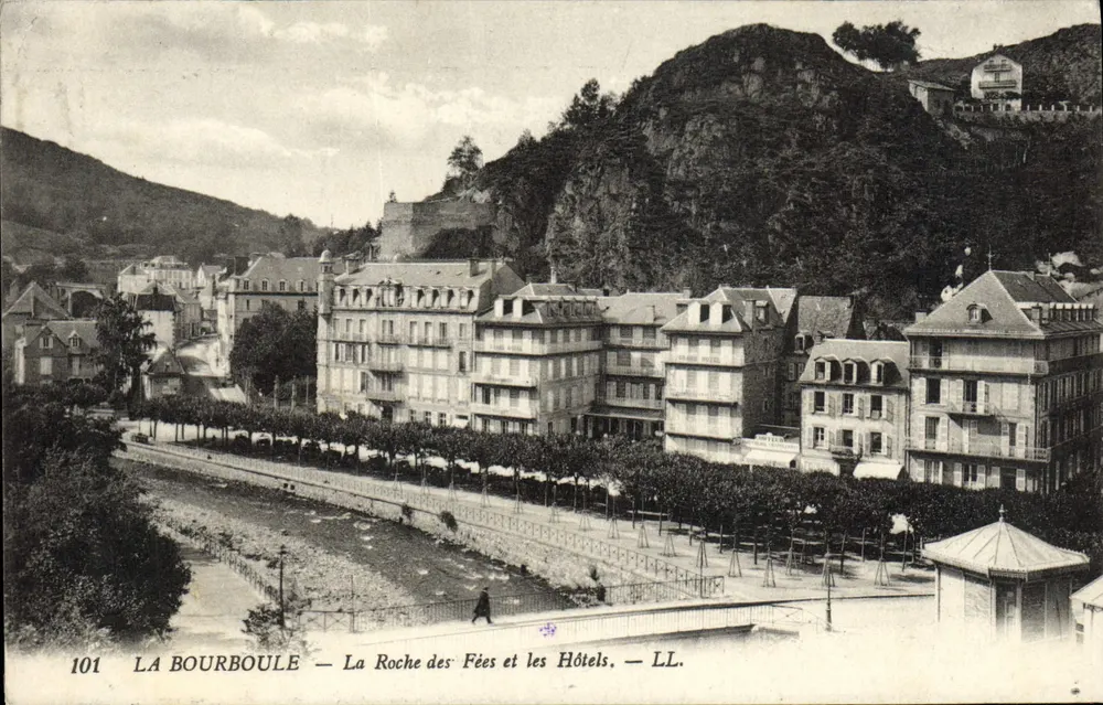 La Bourboule — La Roche des Fées und die Hotels — LL. — Nr. 101 - Vorderseite